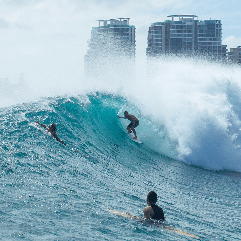 Big Kirra On The Fox Tail. ACSOD Surfboards